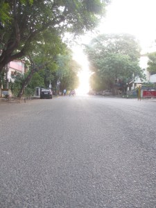 A Road Leading to Elliot's Beach, Chennai